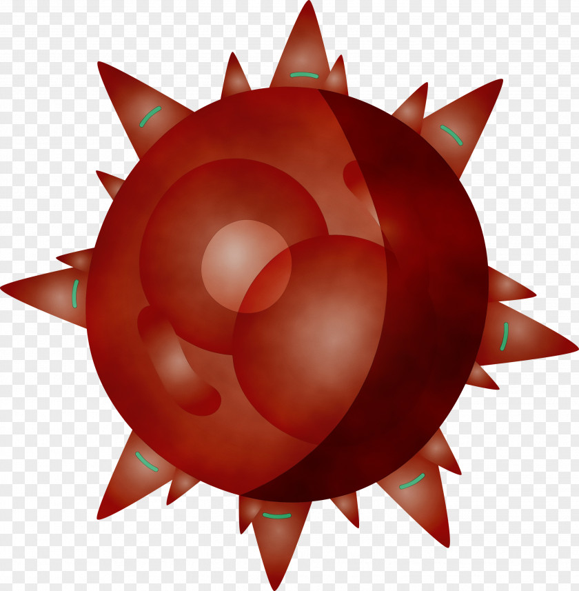 Red Plant Circle PNG