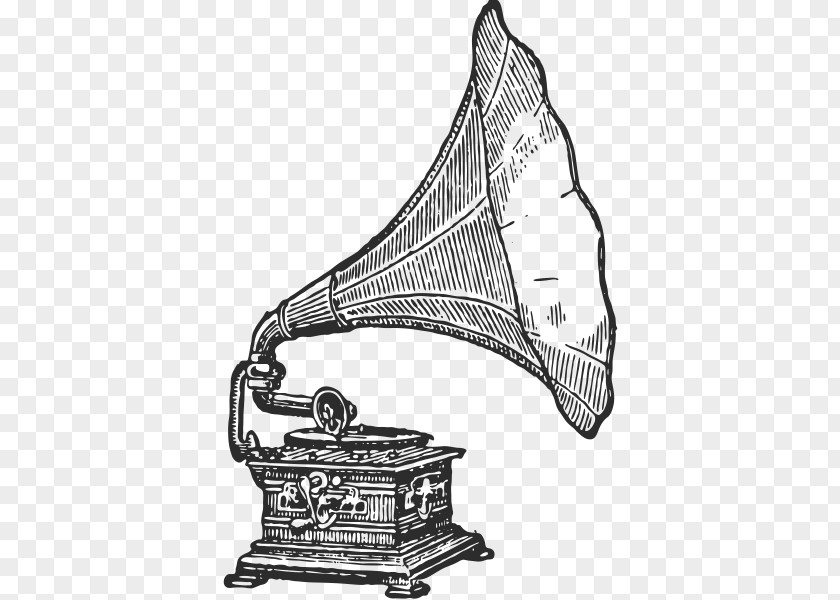 Gramophone Drawing Phonograph PNG