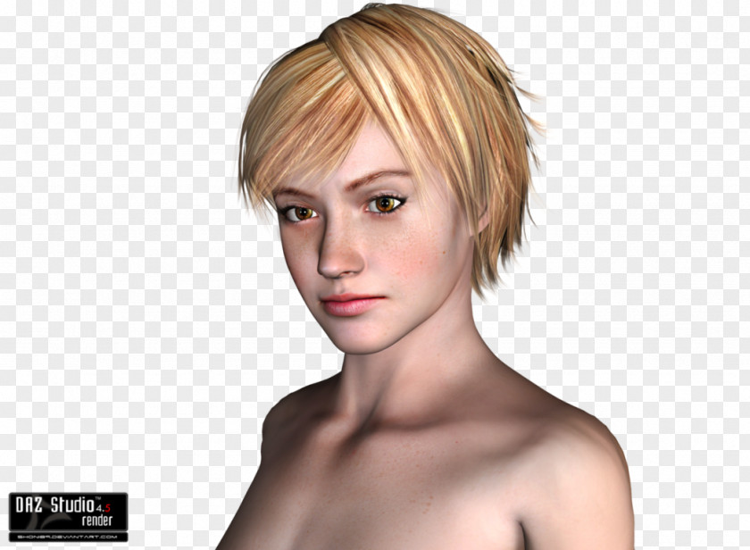 Heather Mason Eyebrow Hair Coloring Bangs Pixie Cut PNG