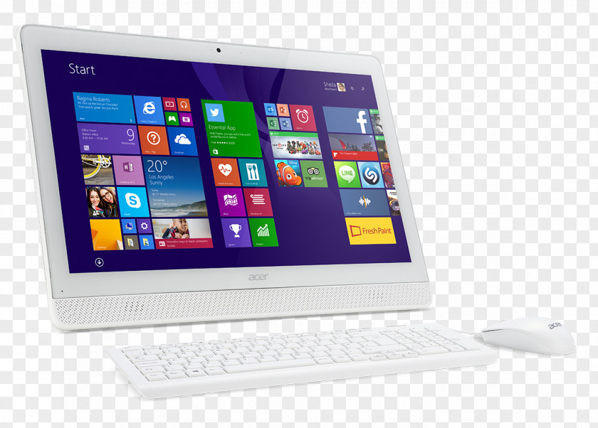 Laptop All-in-one Acer Aspire Desktop Computers PNG