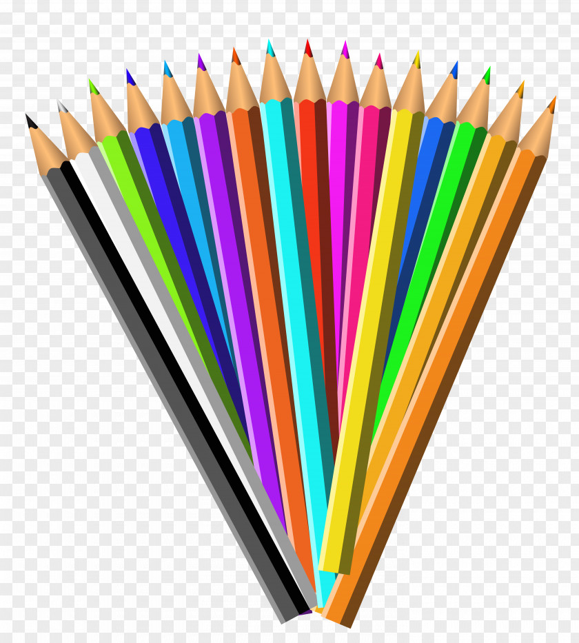 Pencil Colored Clip Art PNG