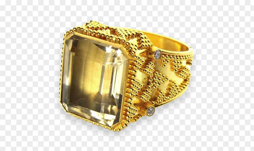Ring Gemstone Topaz Gold Diamond PNG