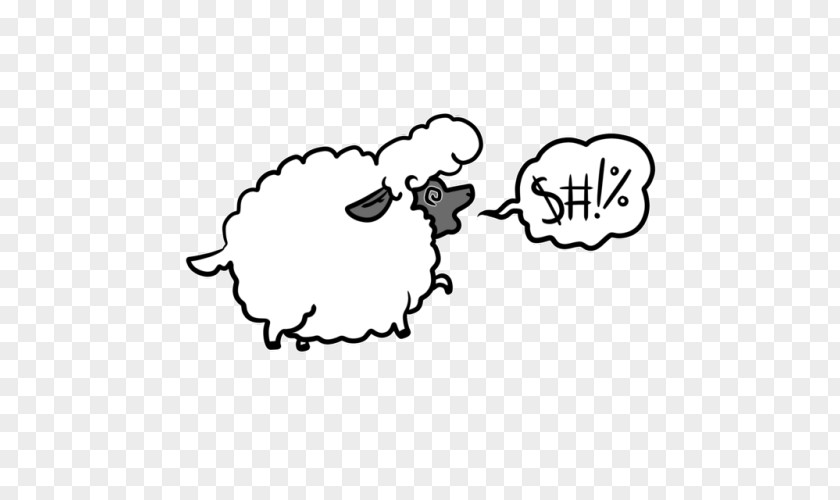 Sheep Drawing White Carnivora Line Art Clip PNG