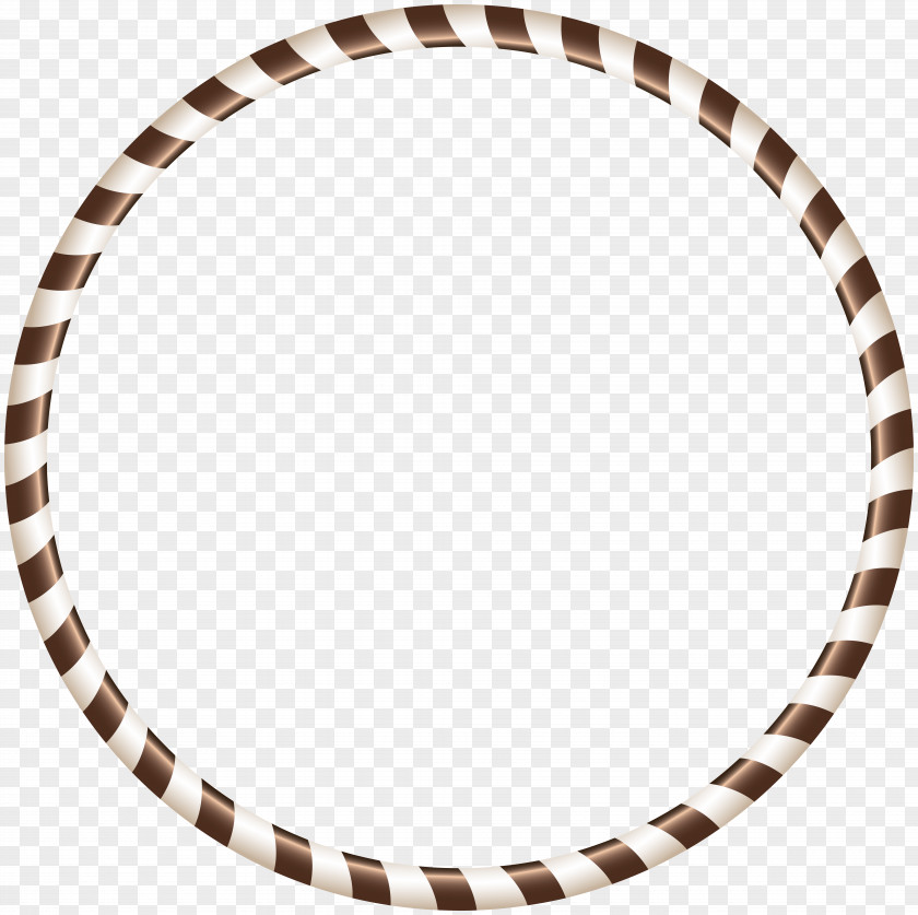 White Brown Round Border Transparent Clip Art Picture Frame PNG