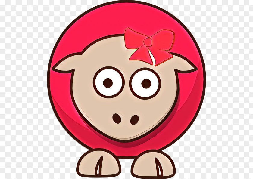 Cartoon Pink Cheek Head Nose PNG