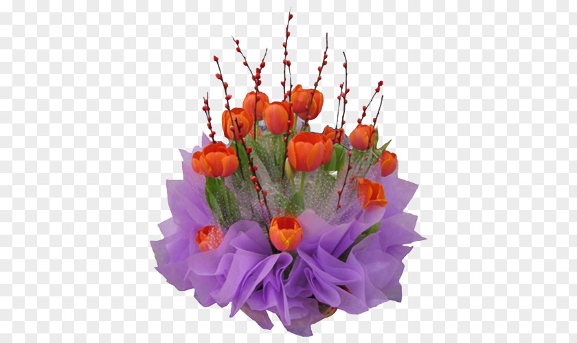 Orange Tulip Bouquet U9baeu82b1u5e97 Flower Blomsterbutikk U9001u82b1 PNG