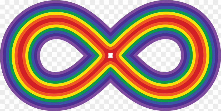 Rainbow Infinity Symbol Clip Art PNG