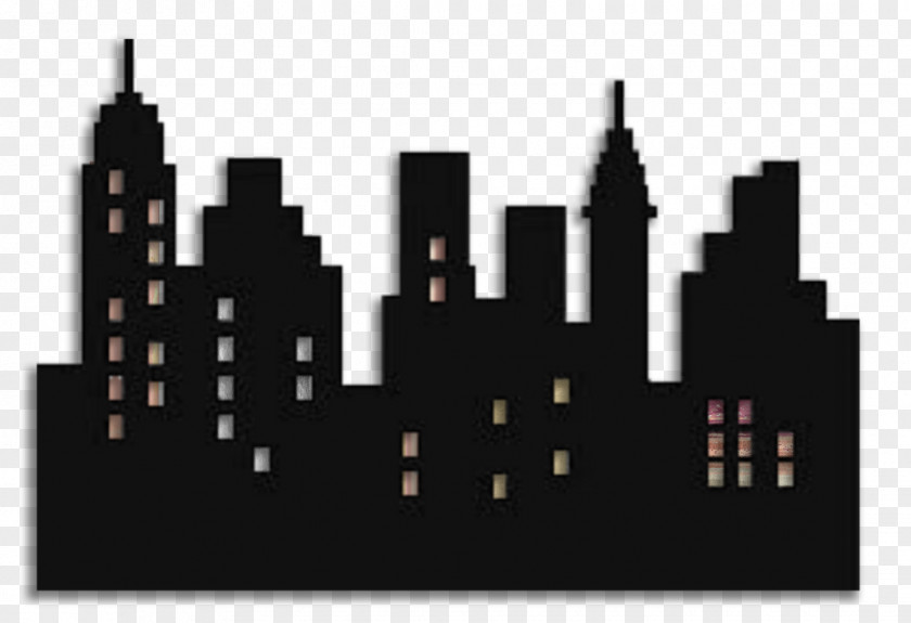 Skyscaper Background New York City Silhouette Skyline Image Illustration PNG