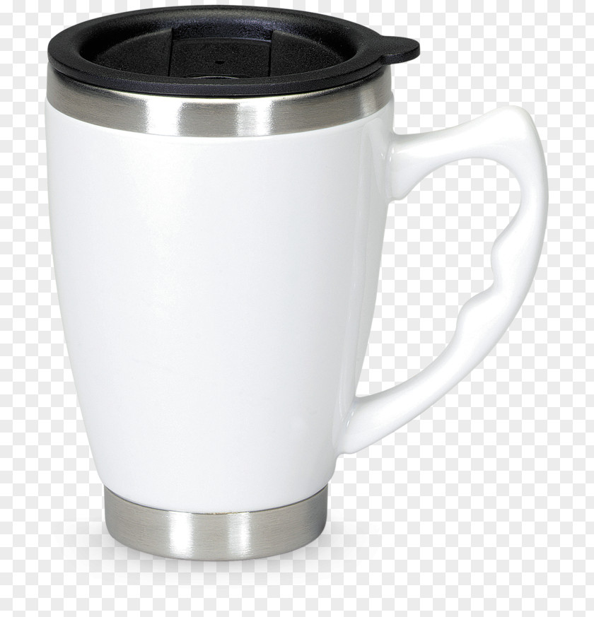 Travel Mug Coffee Cup Thermal Insulation Ceramic Lid PNG