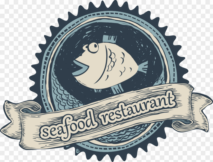 Vector Cartoon Fish Icon Seafood Restaurant Illustration PNG