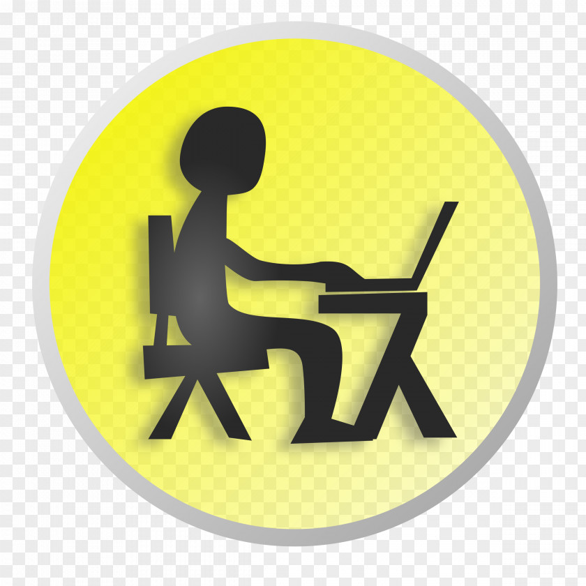 Yellow Laptop Cliparts Job Computer Clip Art PNG