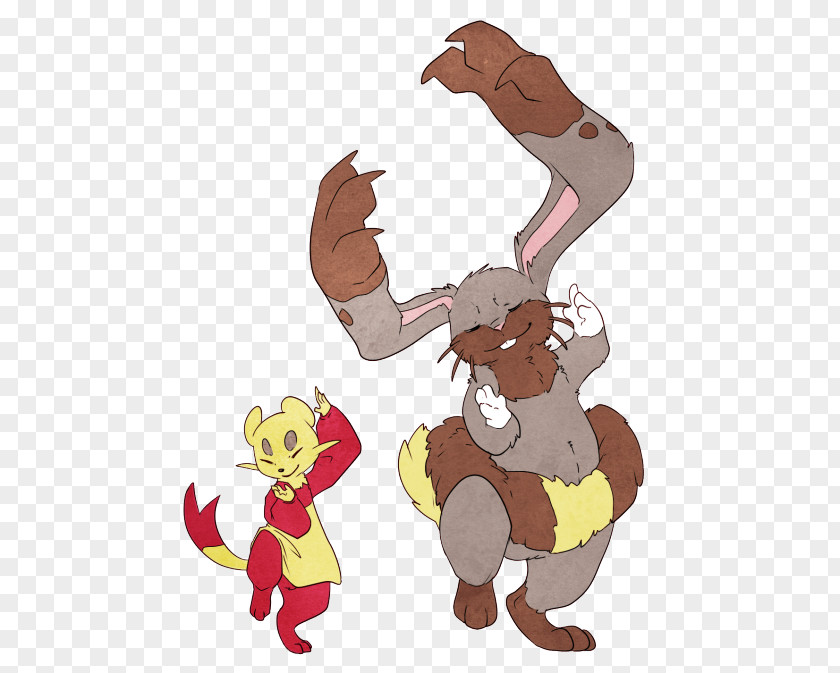 Buneary And Lopunny Finger Character Clip Art PNG