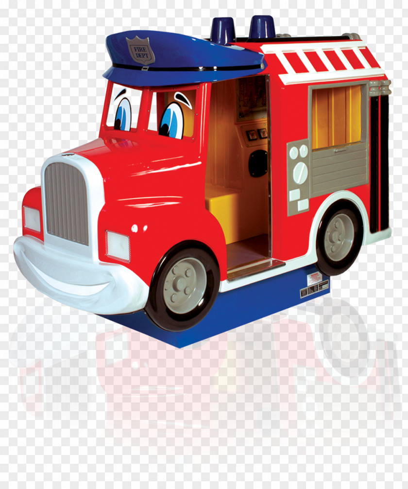 Fire Truck Kiddie Ride Carousel Engine Coin PNG