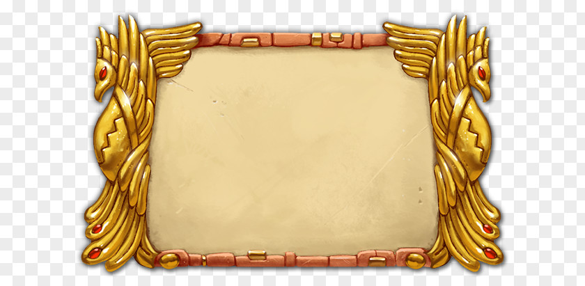 Gold 01504 Picture Frames Game Rectangle PNG