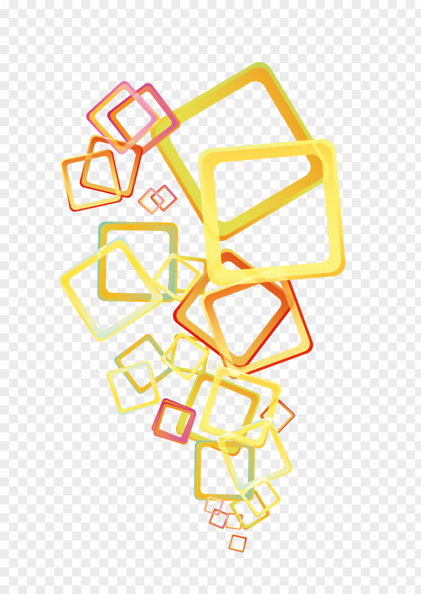 Yellow Transparent Square Frame Transparency And Translucency Euclidean Vector PNG