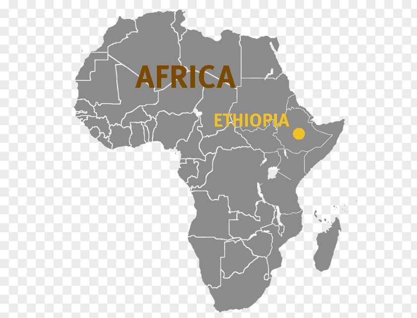 Africa World Map Blank PNG