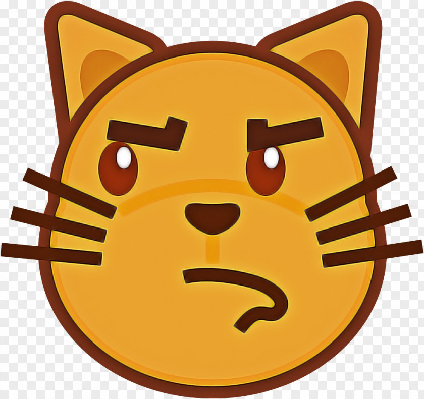 Cat Emoji Kitten Smile Cartoon PNG