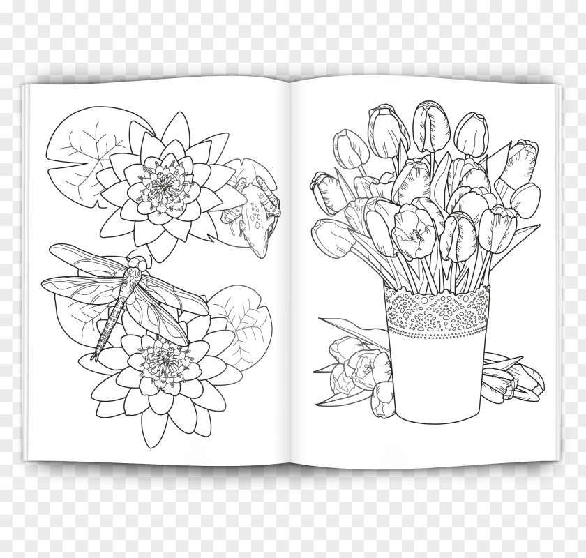 Design Paper Cut Flowers Floral Sketch PNG
