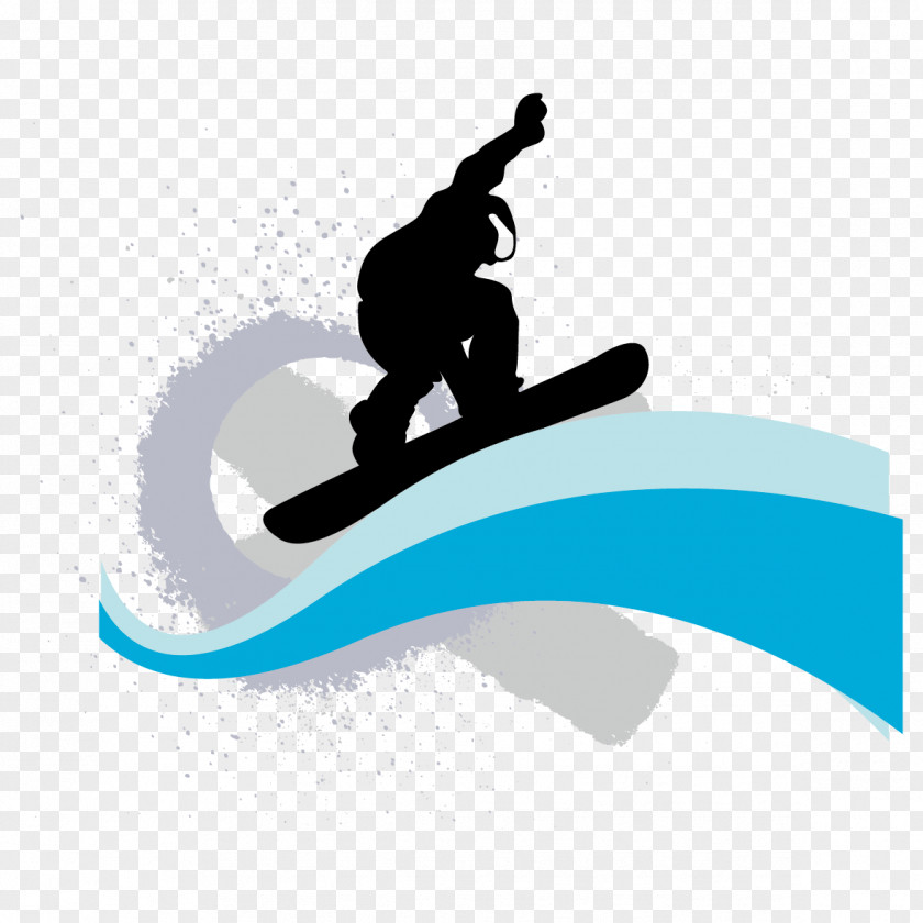 Surfing And Watercolor Snowboarding Extreme Sport Skiing PNG
