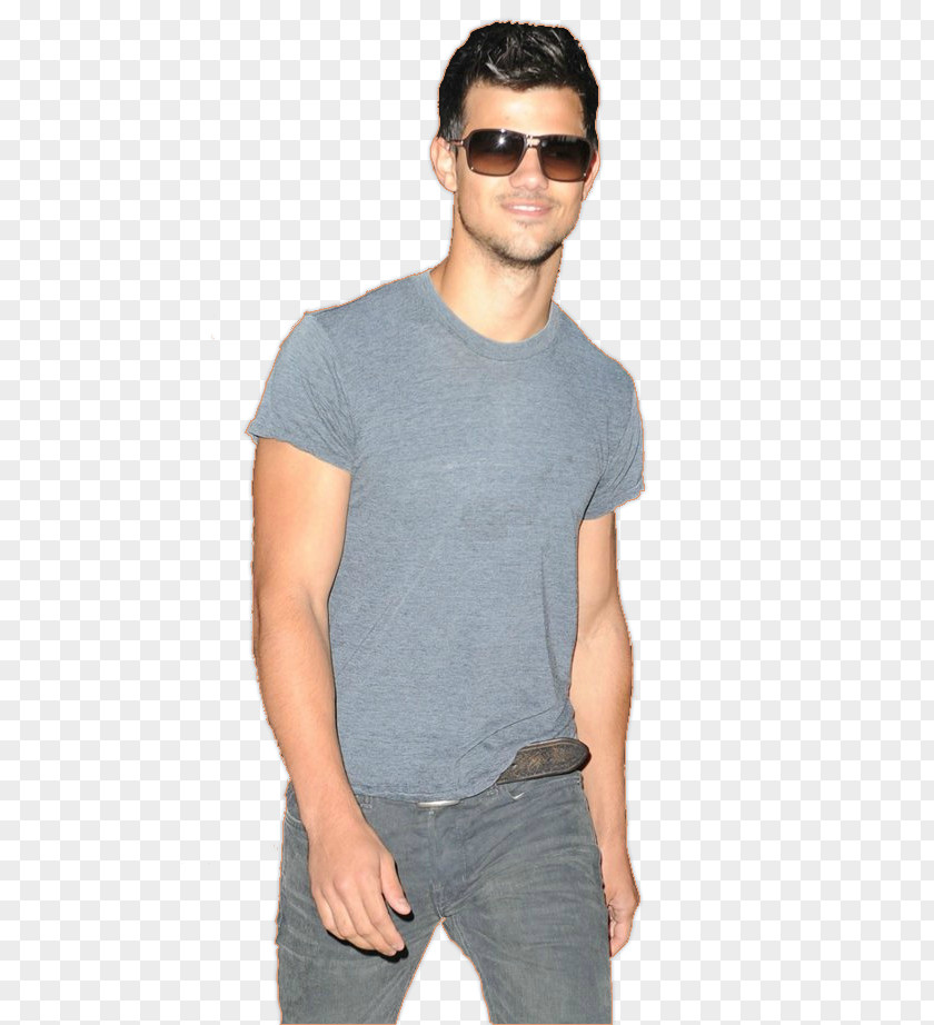 Taylor Lautner T-shirt Jeans Sleeve Sunglasses PNG
