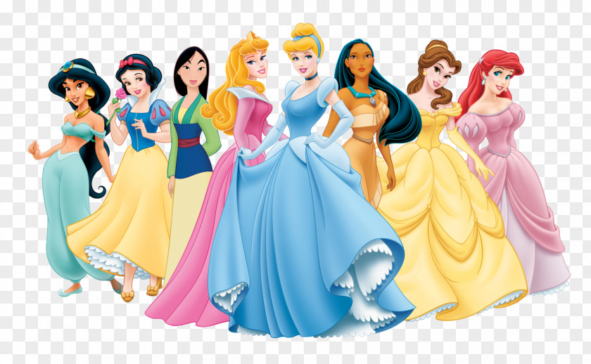 All Disney Princess Cartoon Image Aurora Rapunzel Belle Snow White Maleficent PNG