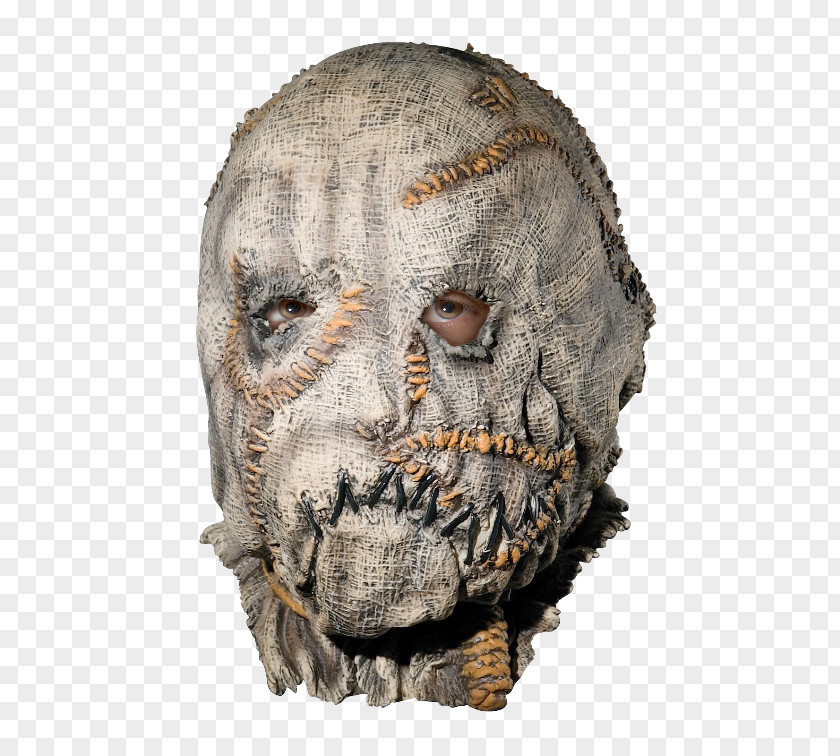 Batman Scarecrow Latex Mask Halloween Costume PNG