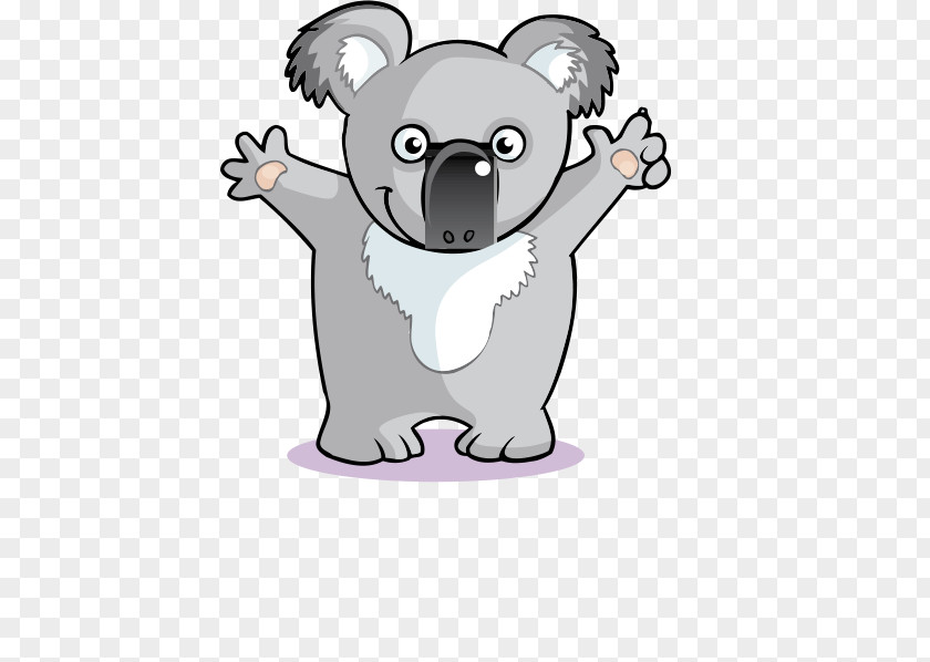 Cartoon Koala Hands Bear Wedding Invitation Greeting Card PNG