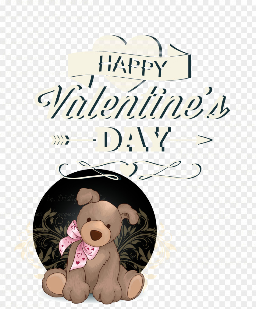 Cute Valentine Bear Puppy Dog Mammal Cartoon Human Behavior PNG