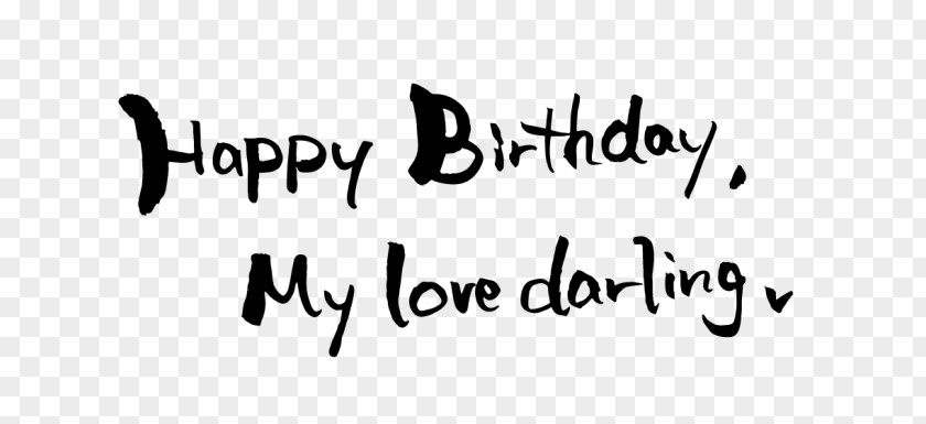 Happy Birthday My Love Computer Font PNG