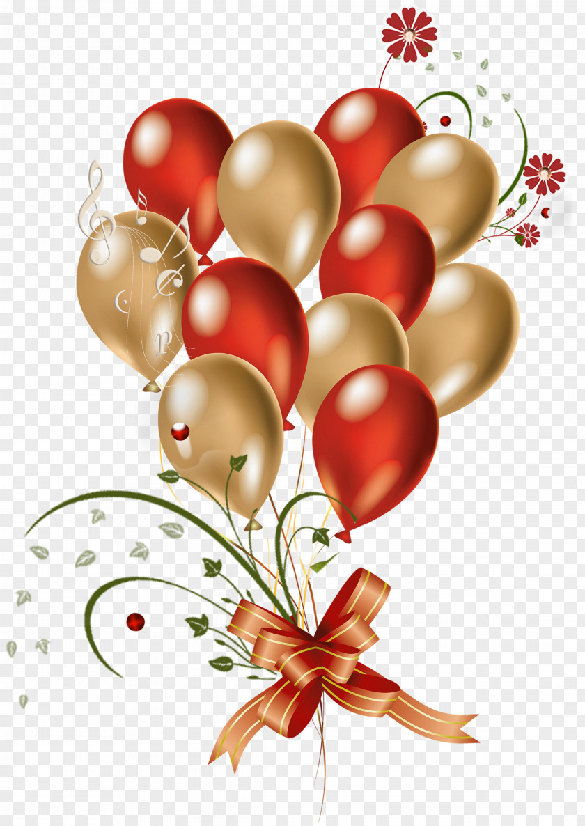 Transparent Red And Gold Balloons Clipart Balloon Clip Art PNG
