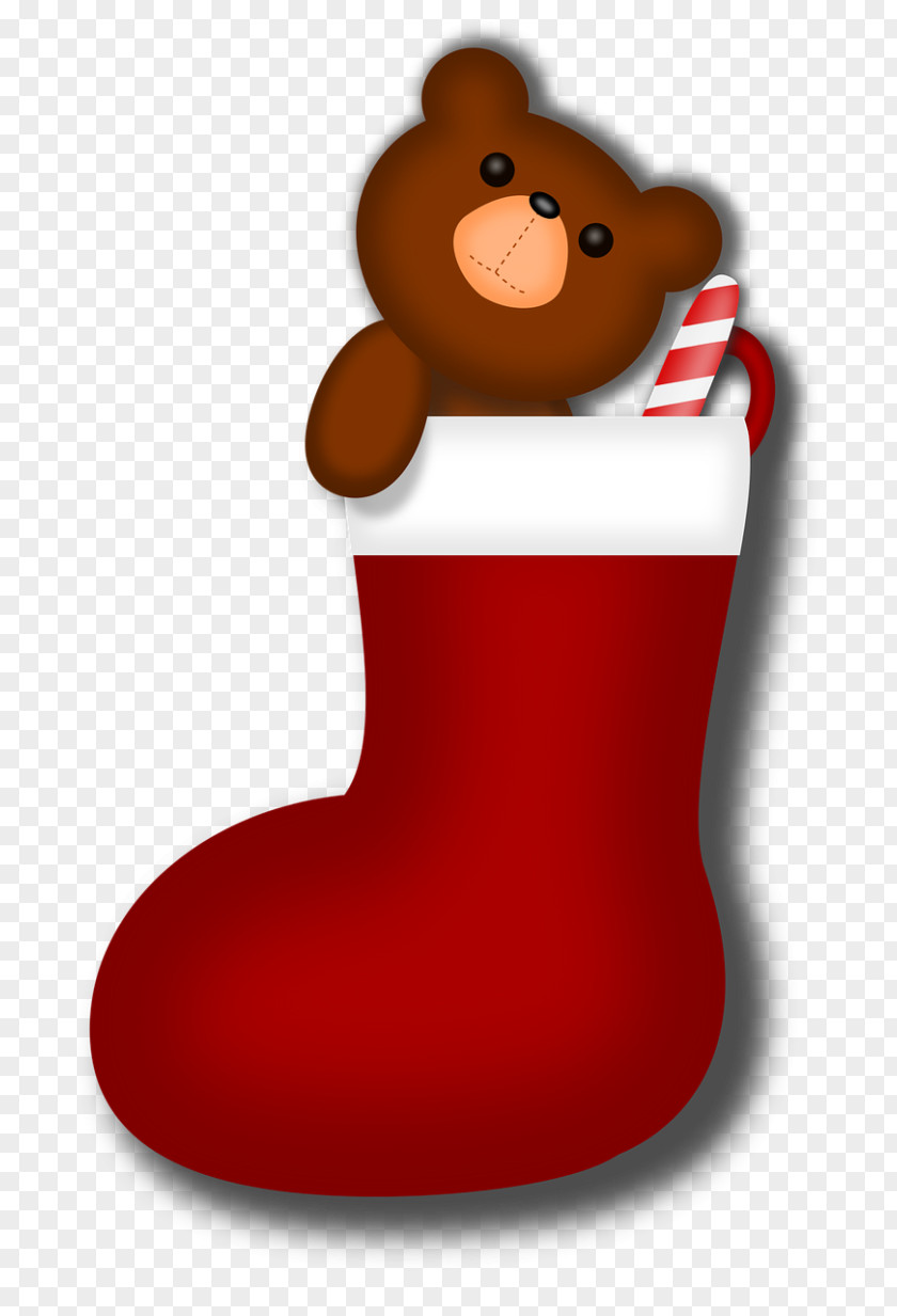 Gift Candy Cane Christmas Stockings Sock Clip Art PNG