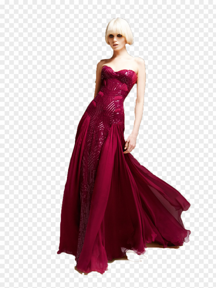 Red Dress Models Robe Model PNG