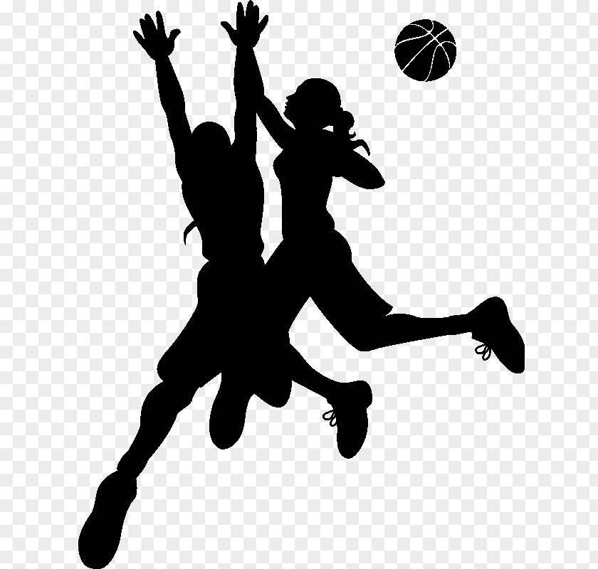 Silhouette Wall Decal Basketball Sport Sticker PNG