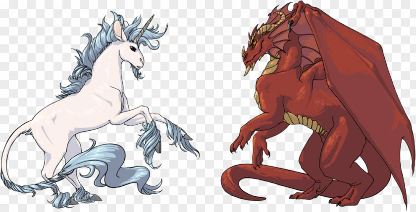 Unicorn The Lion And Dragon Legendary Creature PNG
