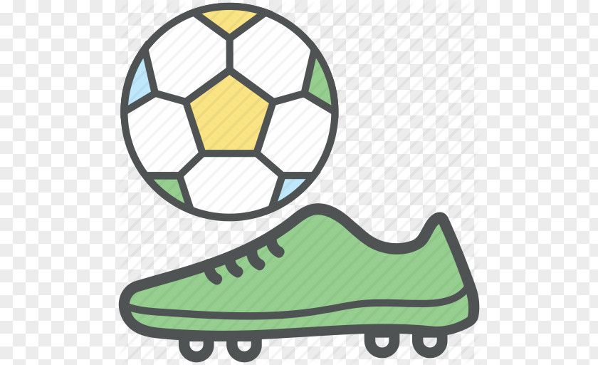 Cartoon Shoes Football Sport Icon PNG