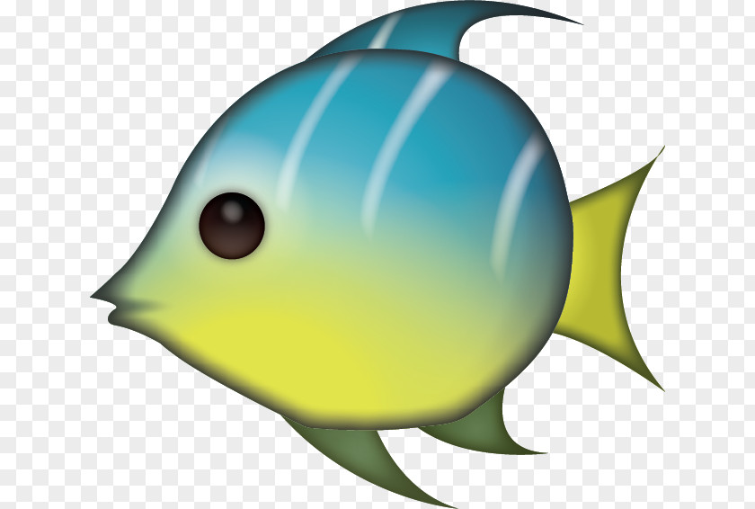 Fish Tropical Emoji IPhone Sticker PNG