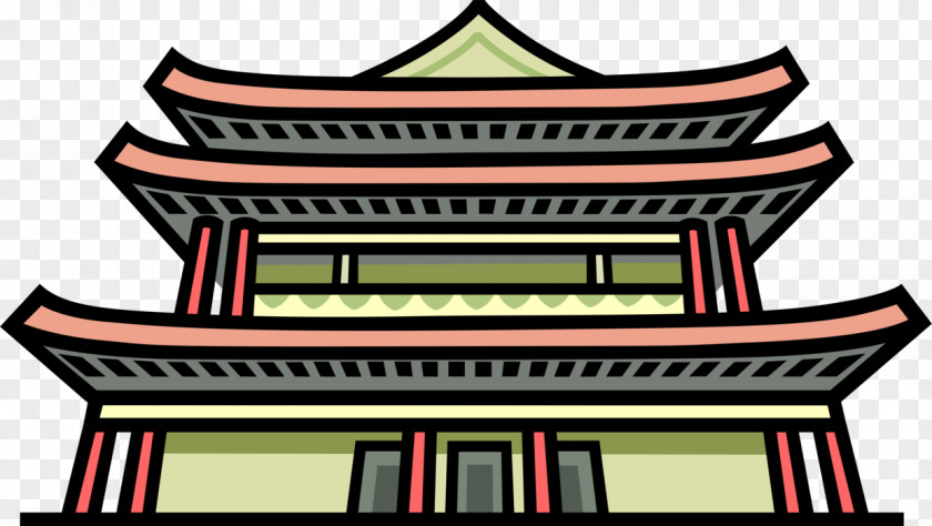 Japan Building Chinese Architecture Clip Art PNG