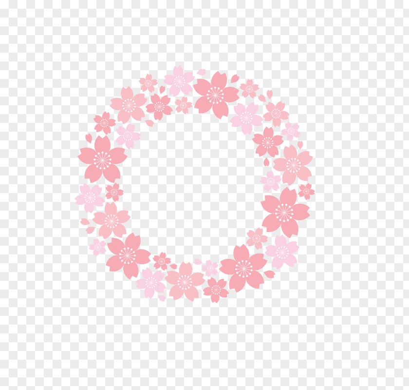 Pink Cherry Blossom Petals Paper Flower PNG