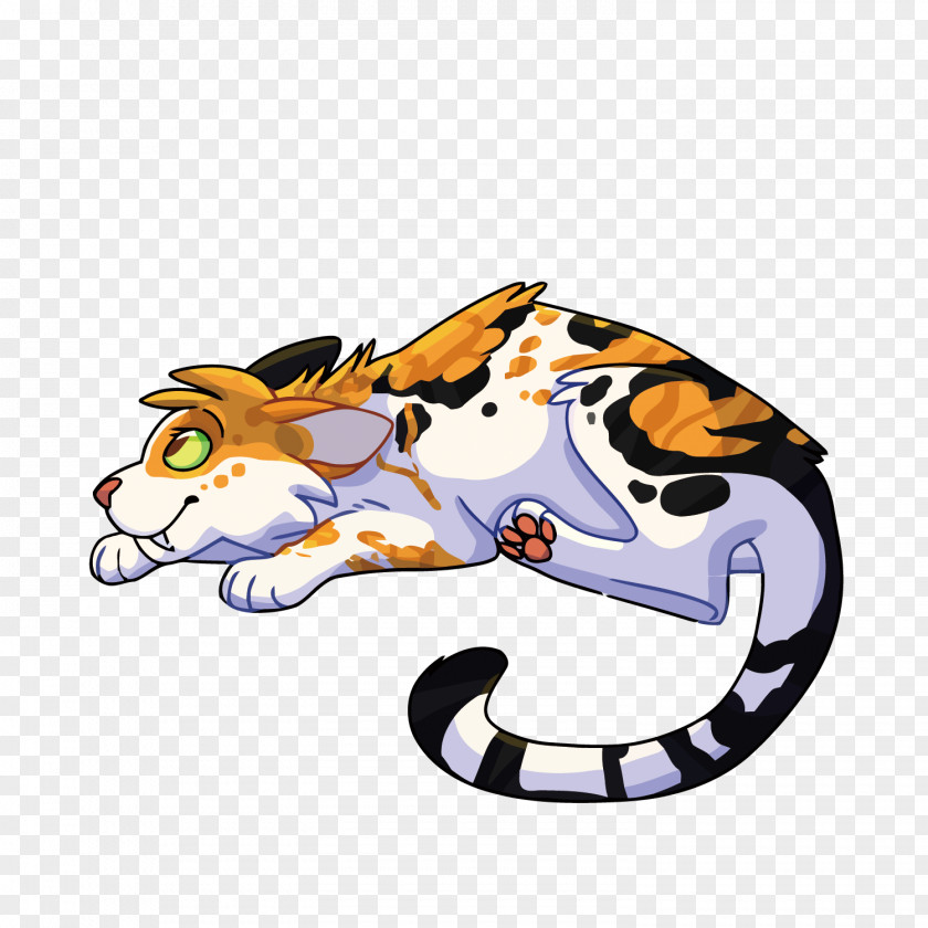 Vector Tricolor Spotted Cat Drawing Illustration PNG