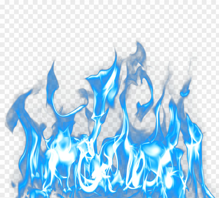 Blue Ice Flame Light Download PNG