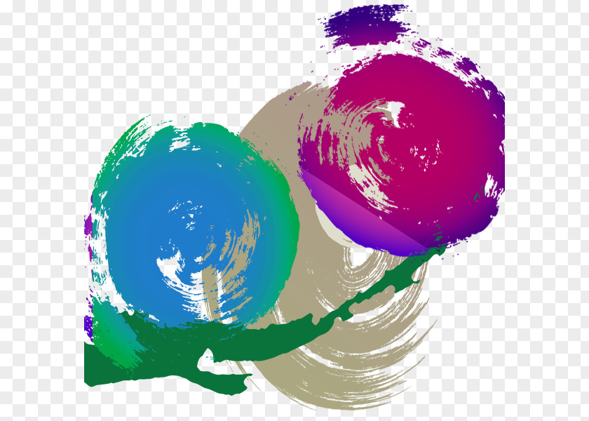 Hand Painted Color Abstract Sphere Abstraction Google Images PNG