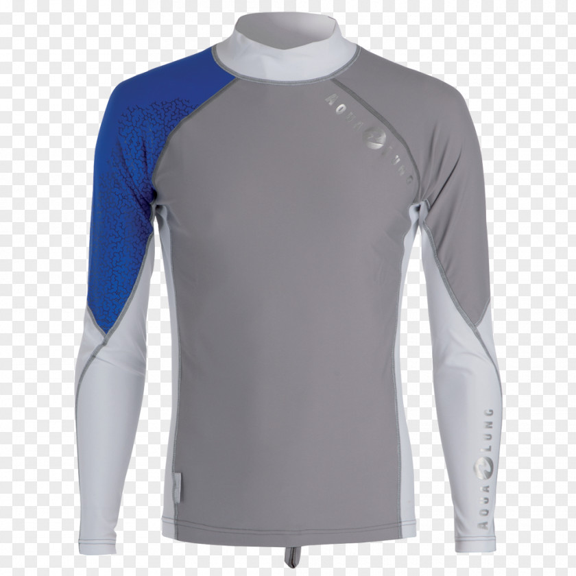 T-shirt Rash Guard Aqua Lung/La Spirotechnique Sleeve PNG