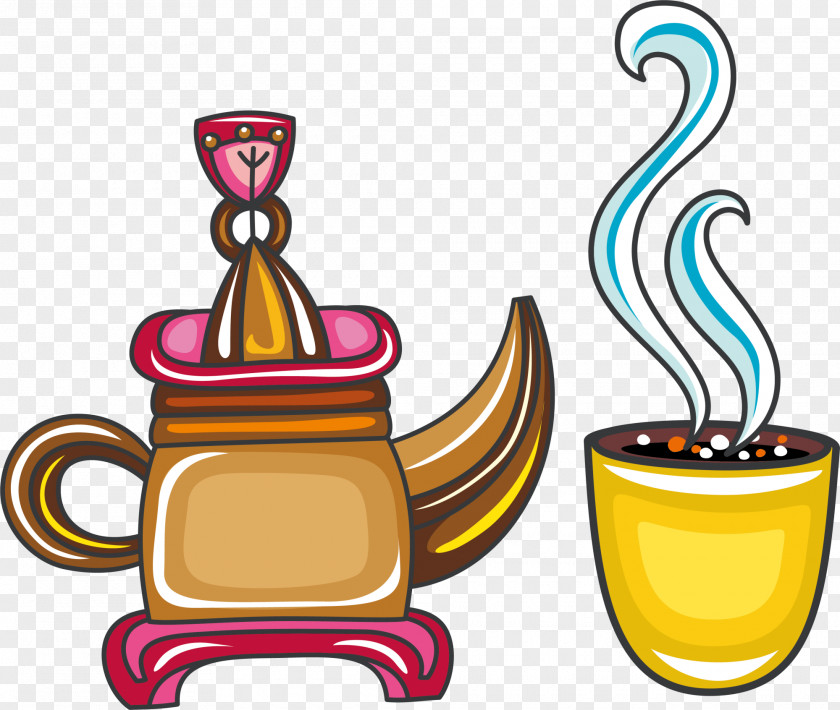 Yellow Tea Teapot Clip Art PNG