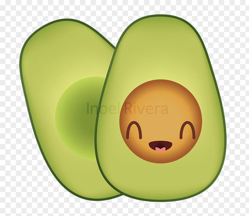 Avocado Smiley Food Clip Art PNG