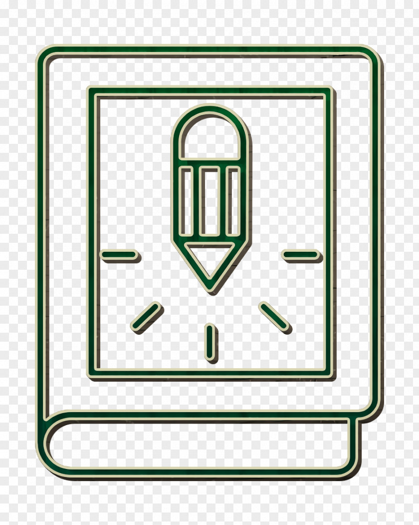 Creative Icon Book Pencil PNG