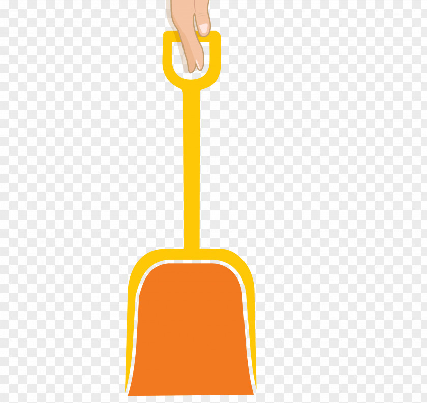 Hand Shovel Brand Yellow Pattern PNG