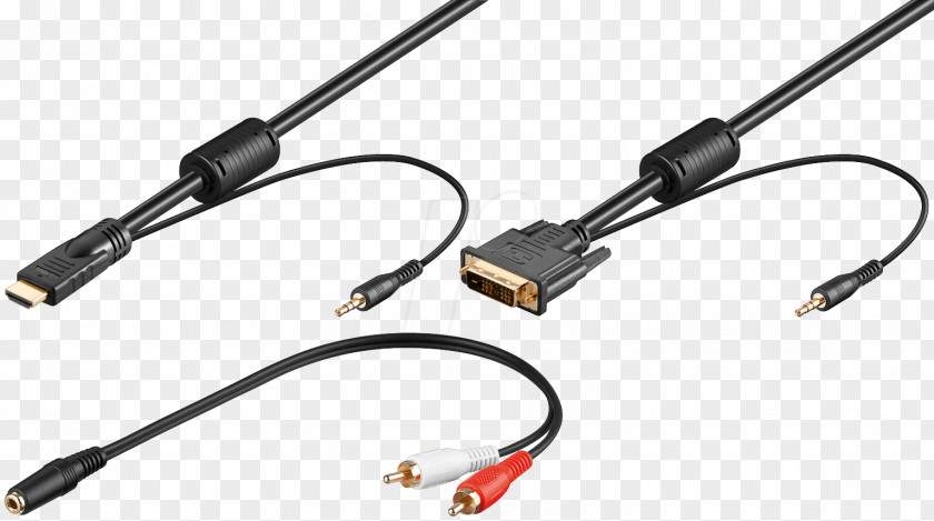 HDMI Digital Visual Interface Adapter RCA Connector Electrical Cable PNG
