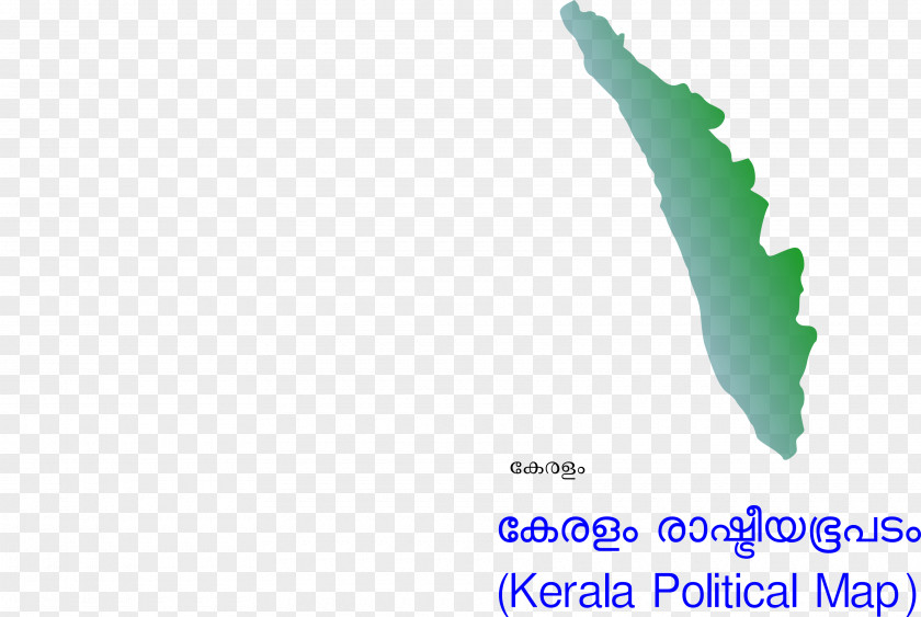 Kerala Blank Map Clip Art PNG