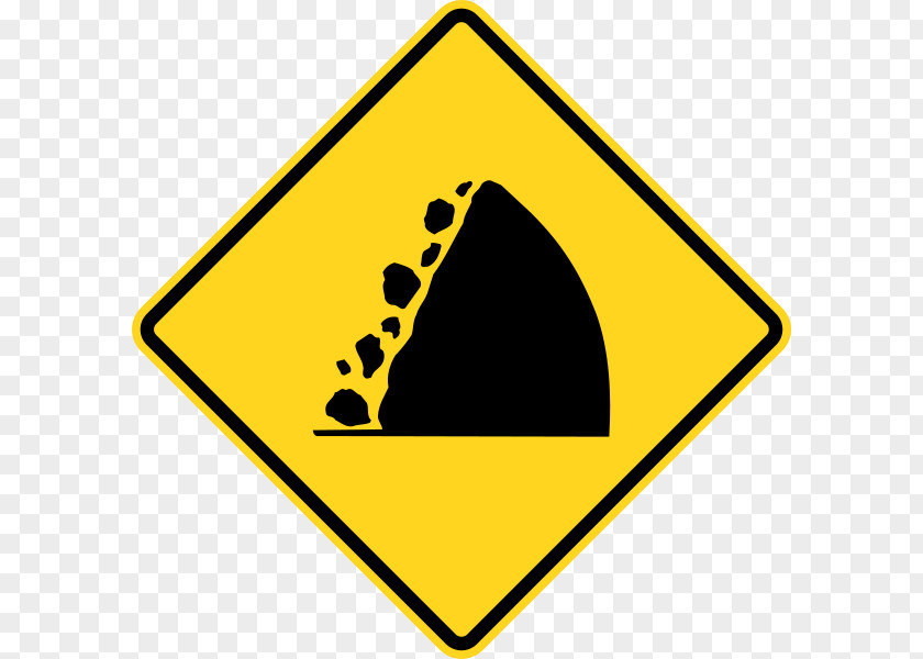 Symbol Warning Sign Traffic Rock PNG