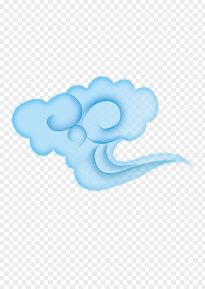 Blue Clouds Cartoon Sky Illustration PNG